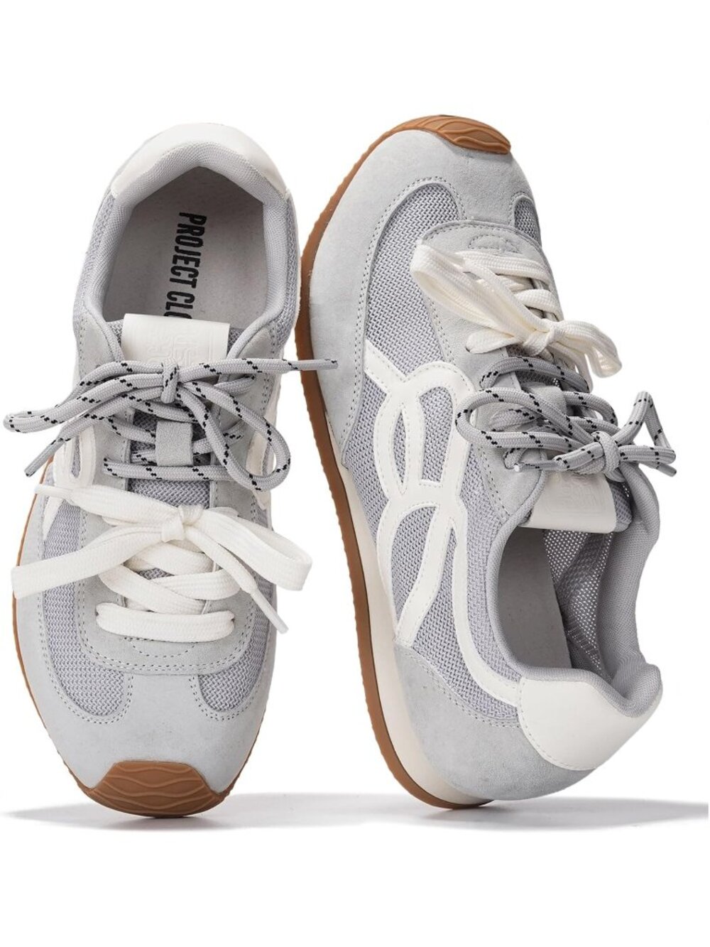 Project Cloud Women's Light Blue Closed Toe Non Slip Memory Foam Insole Sneakers